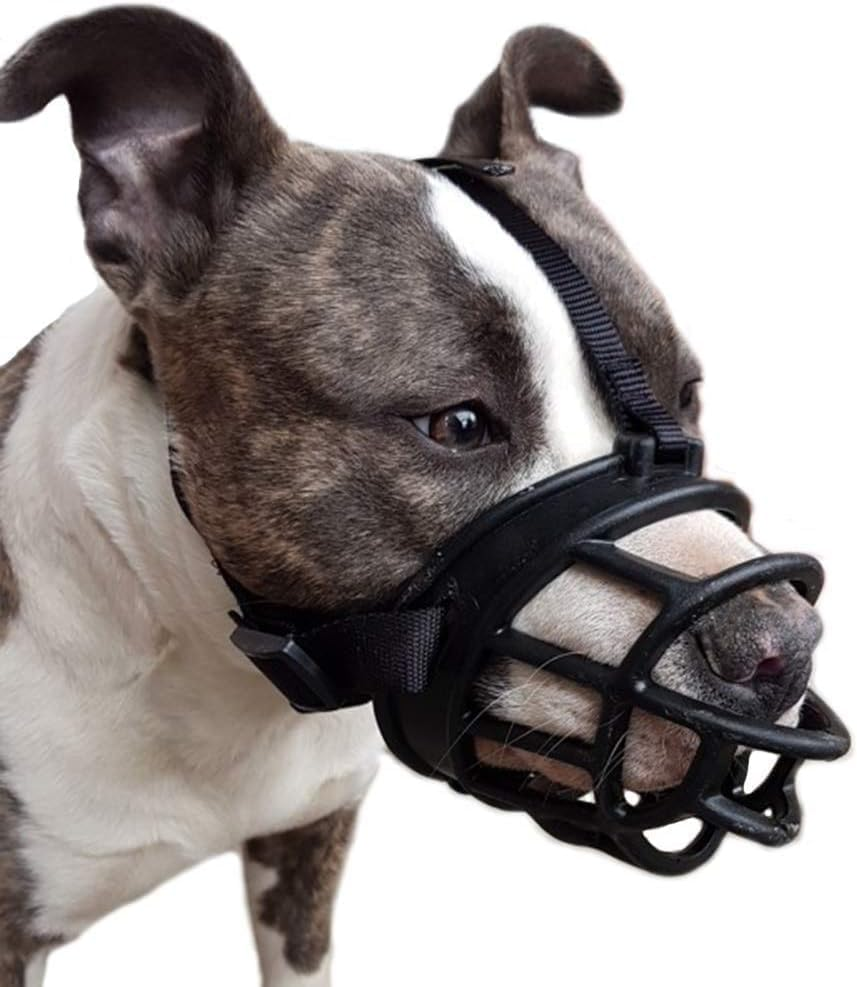 Dog Muzzle, Soft Basket Muzzle for Medium Large Dogs, Best to Prevent Biting, Chewing and Barking (5#) image number 5