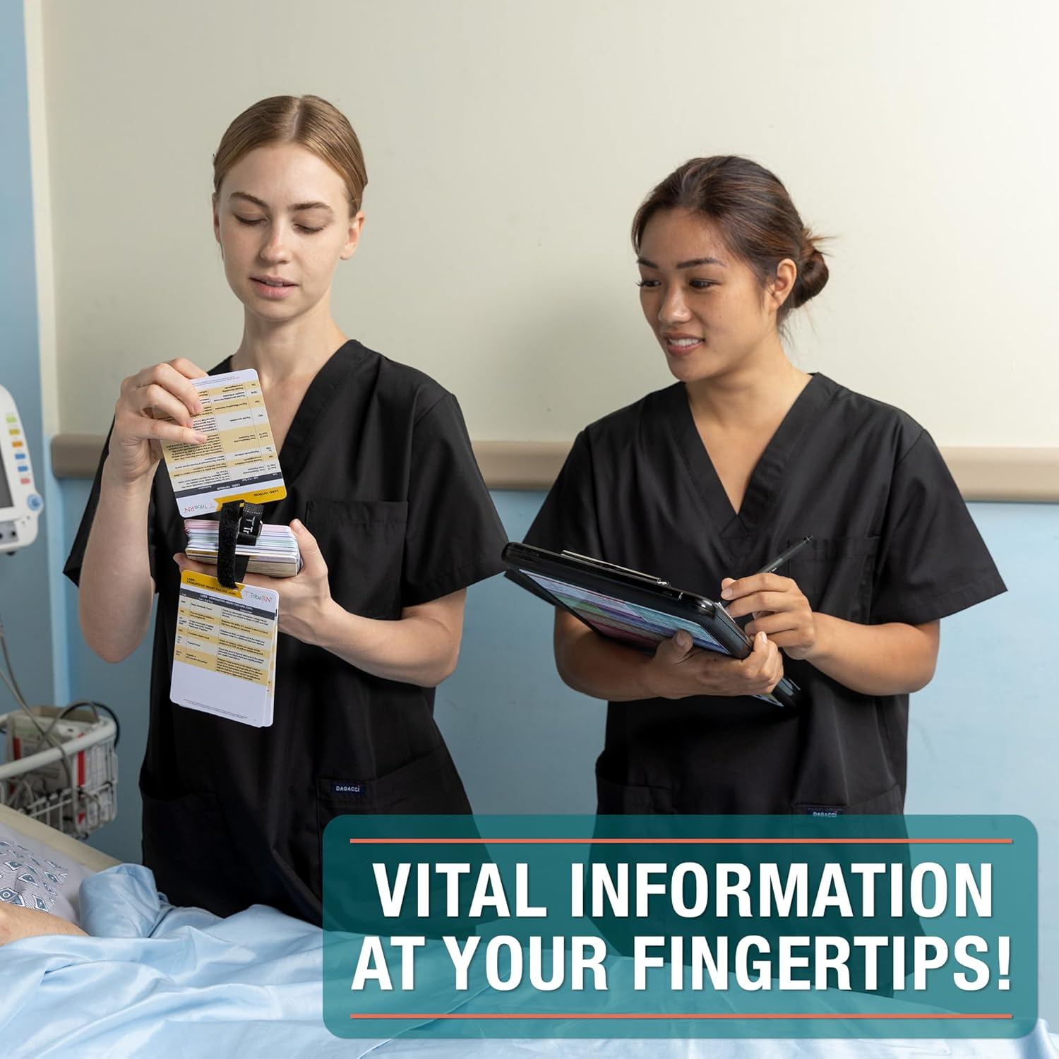 Tribe RN 2019 Pocketguru Set by - 85 Scrub Pocket Sized Nurse Reference Cards - (Bonus Nursing Cheat Sheets) Perfect Nurse or Nursing Student Gifts - Studying and Clinical Rounds image number 4