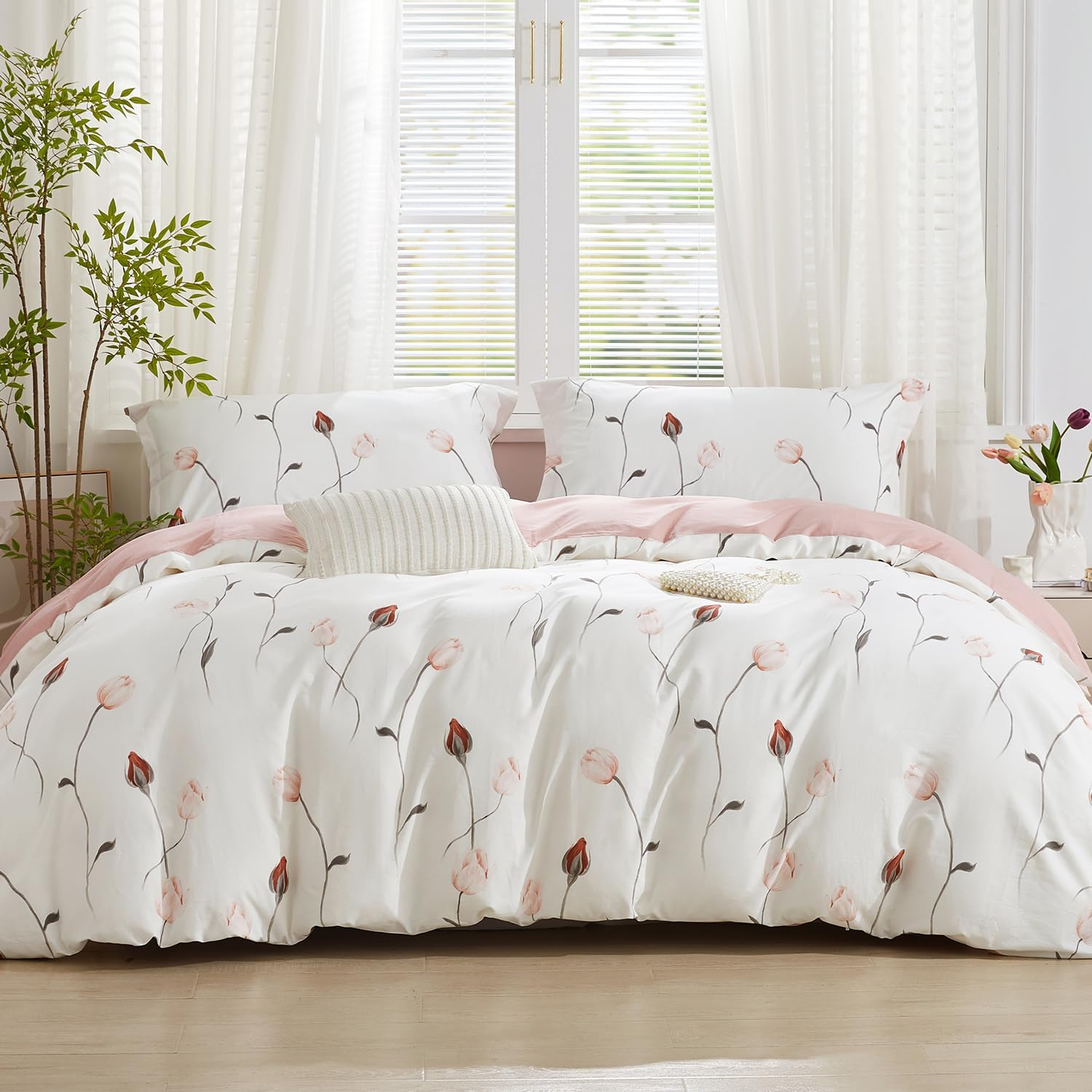 SAPHREAS DESA0424137S 2-Piece Duvet Cover - Bedding Sets 135 X 200 Cm with 1 Pillowcase 80 X 80 Cm 135 X 204 Cm