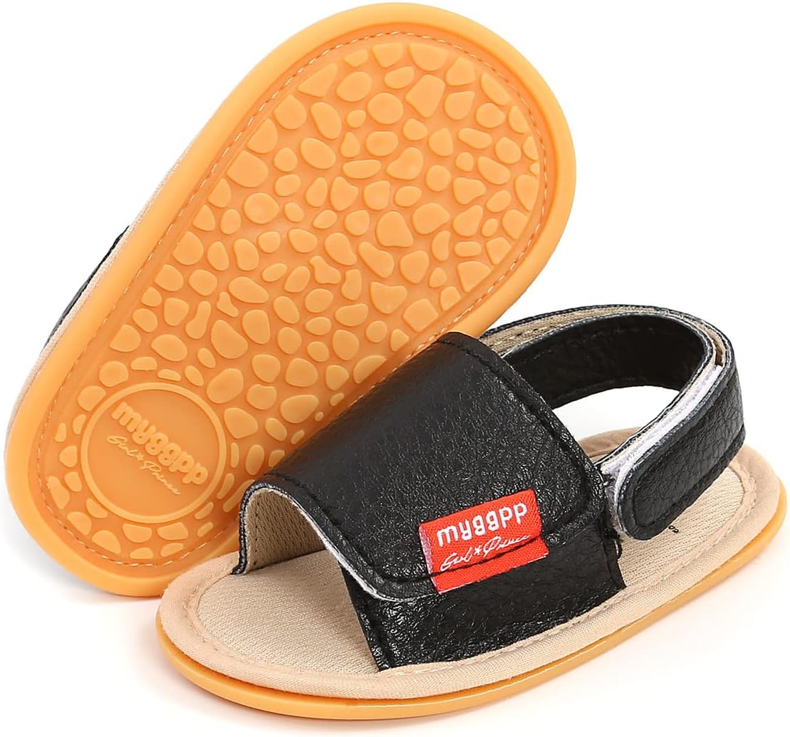 Lafegen Infant Baby Boys Girls Summer Sandals Anti-Slip Rubber Sole First Walkers Crib Shoes