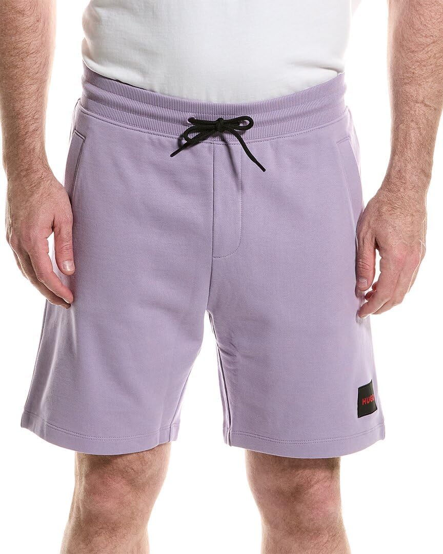 HUGO Men'S Big Square Logo Jersey Shorts