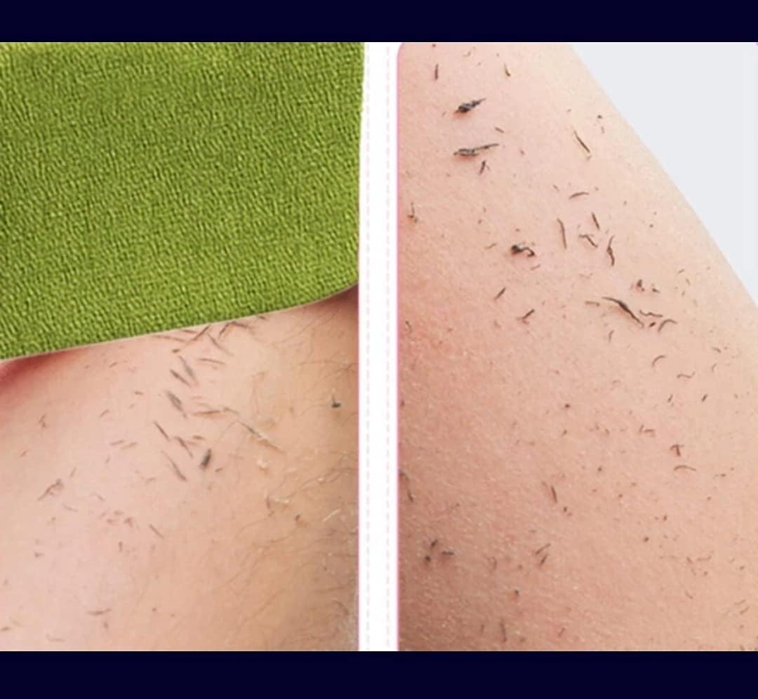 WBC WORLDBEAUTYCARE Moroccan Hammam Exfoliating Kessa Bath Body Scrub anti Tan Dead Skin Remover Magic Peeling Glove Mitt (Double Layered) Grey Color image number 2