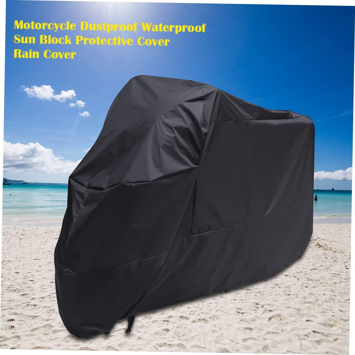 CORHAD Sun Protection Car Cover for Motorcycle Motorbike Xl and Windproof for Outdoor Bike Storage and Protection from Rain and Sun image number 3