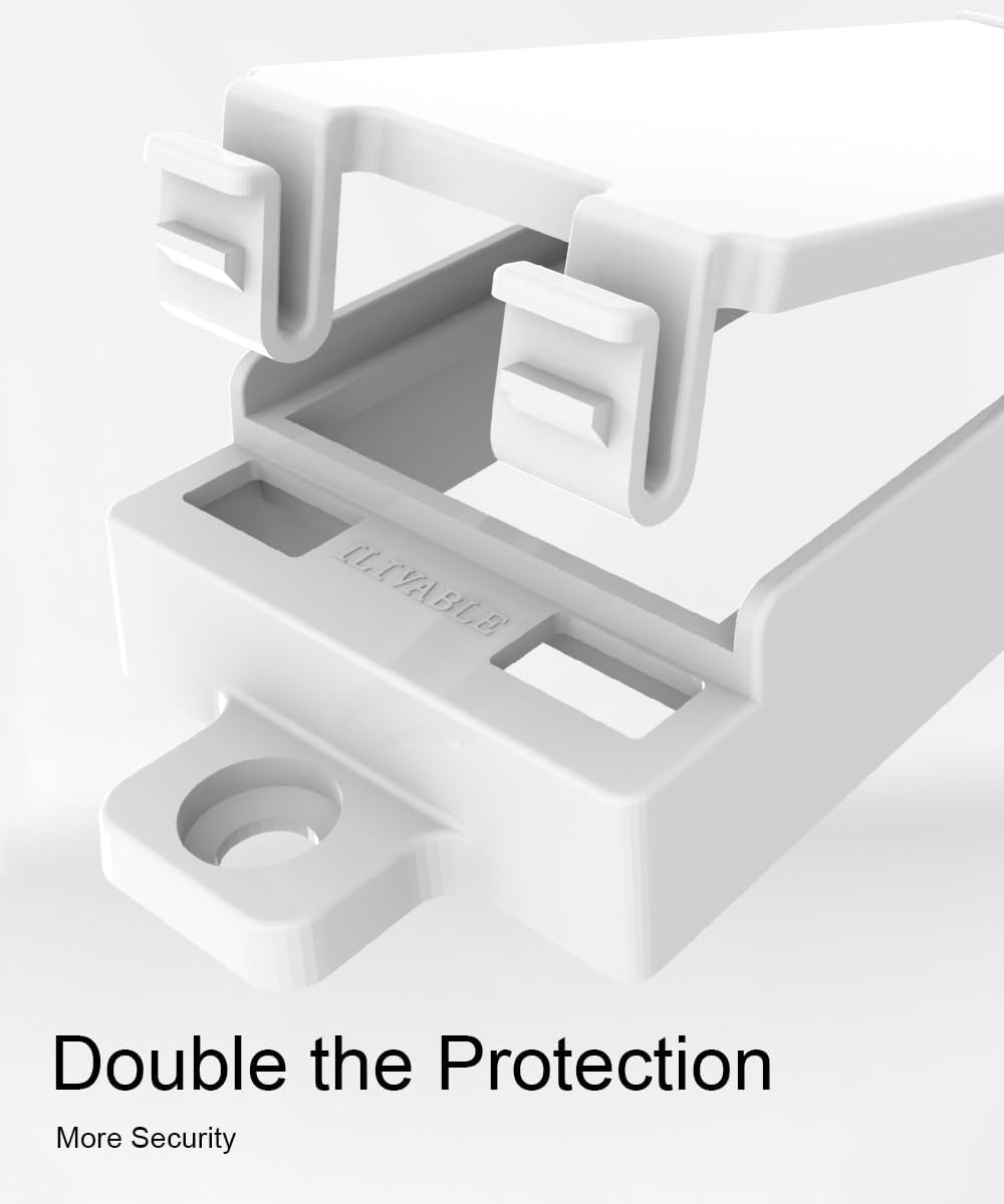 Light Switch Guard, ILIVABLE Child Proof Switch Plate Cover Prevents Kids or Accidental Turned On/Off Switch While Allowing Access (White, 2 Pack) image number 6