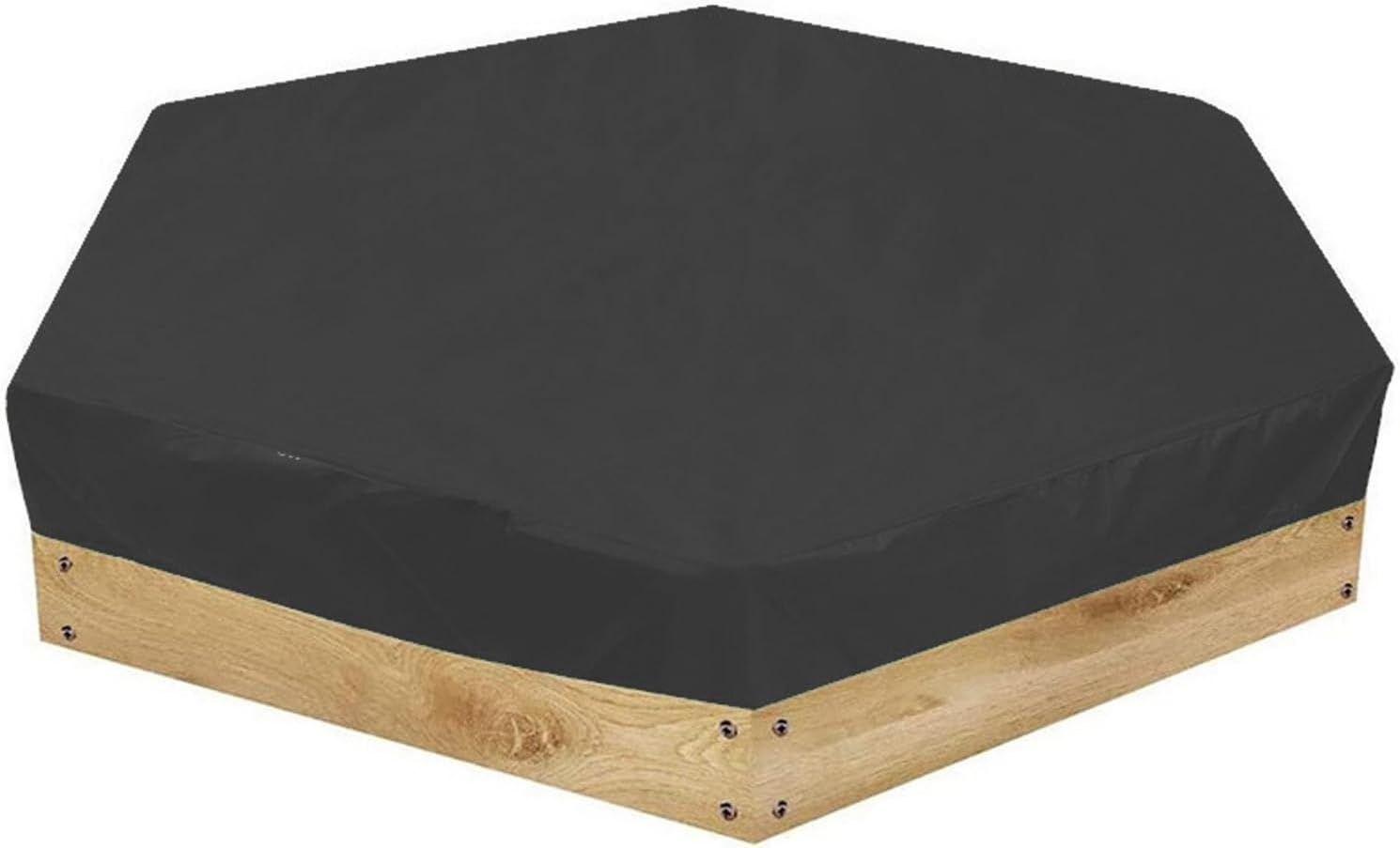 Sandbox Cover, Hexagon Sandpit Cover, Sandpit Cover Hexagon, Waterproofing Poolcover with Drawstring