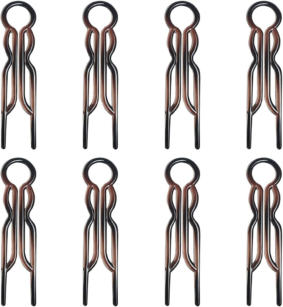 VYIBPDY Pack of 8 French Hair Pins, Hairpin Fi0Na, Hairpin, French Twist Hair Pins, Hair Accessories, Bobby Pins image number 1