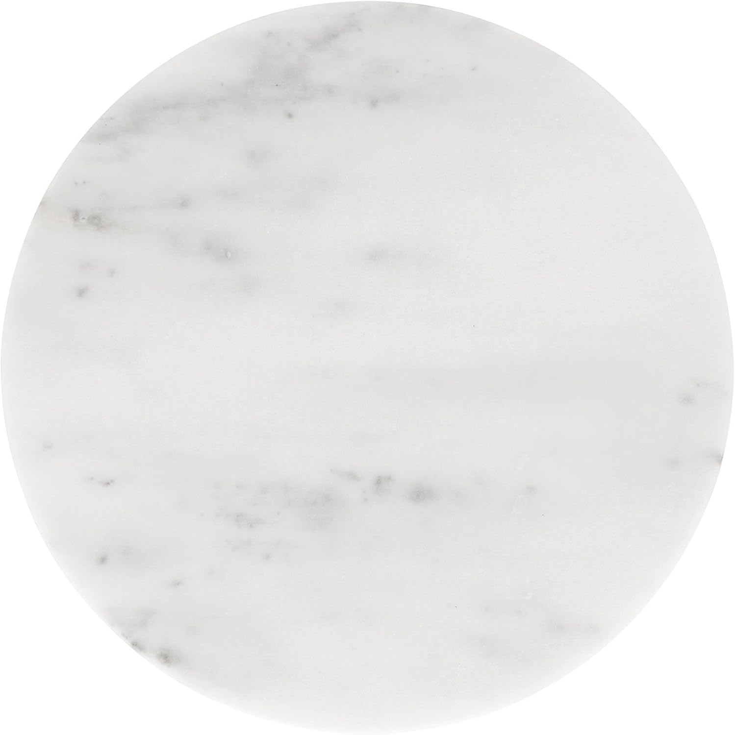 Argon Tableware Marble Chopping Board - 30Cm - White - round Cutting Board Solid Worktop Protector Mat Serving Platter for Slicing Vegetables, Cutting Meat, Meal Preparation image number 3