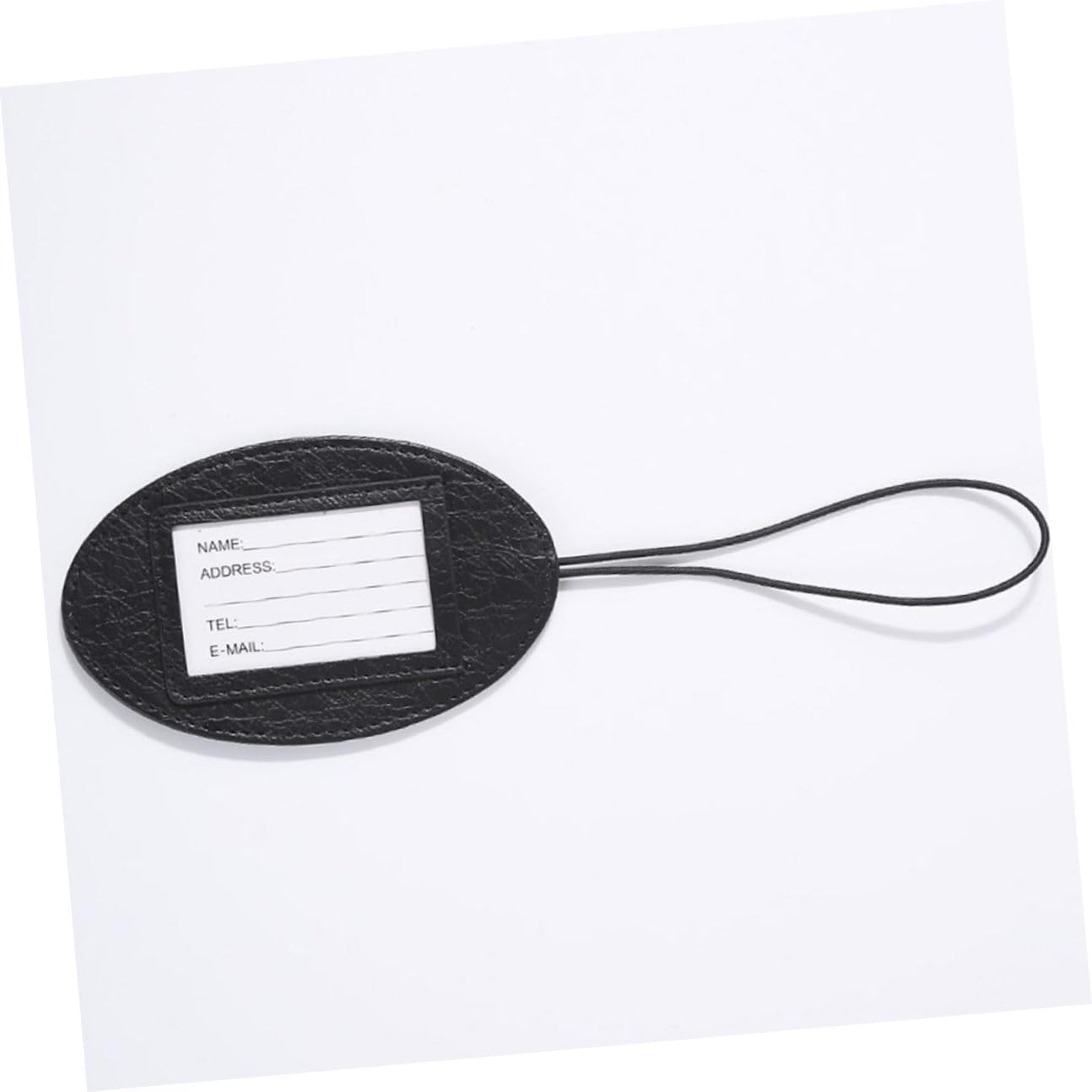 MOKKHNB 3Pcs Pu Leather Luggage Id Tags Cartoon Design Multifunctional Travel Bag Tags with Strap Portable Suitcase Identifiers for Air Travel Random Color image number 4