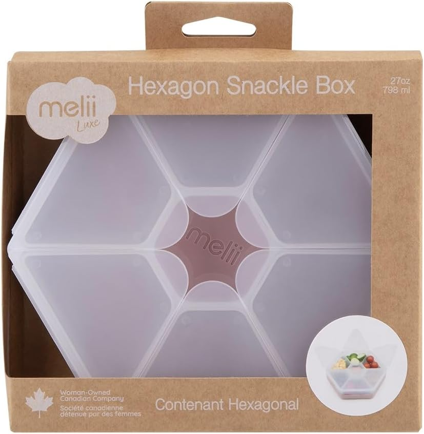 Melii Luxe Hexagon Snackle Box - Pink image number 4