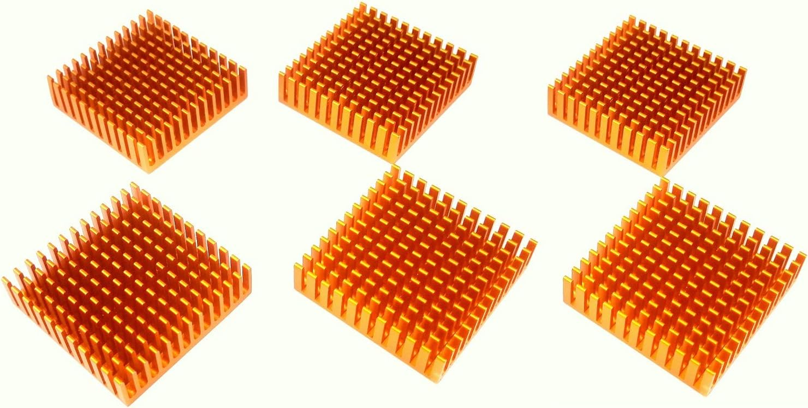 Easycargo 24Pcs 40Mm Heatsink 40X40X11Mm, Aluminum Cooler Heat Sink for Cooling 3D Printers, Nema 17, TEC1-12706 Thermoelectric Peltier Cooler 40Mmx40Mmx11Mm (Black 24Pcs) image number 5