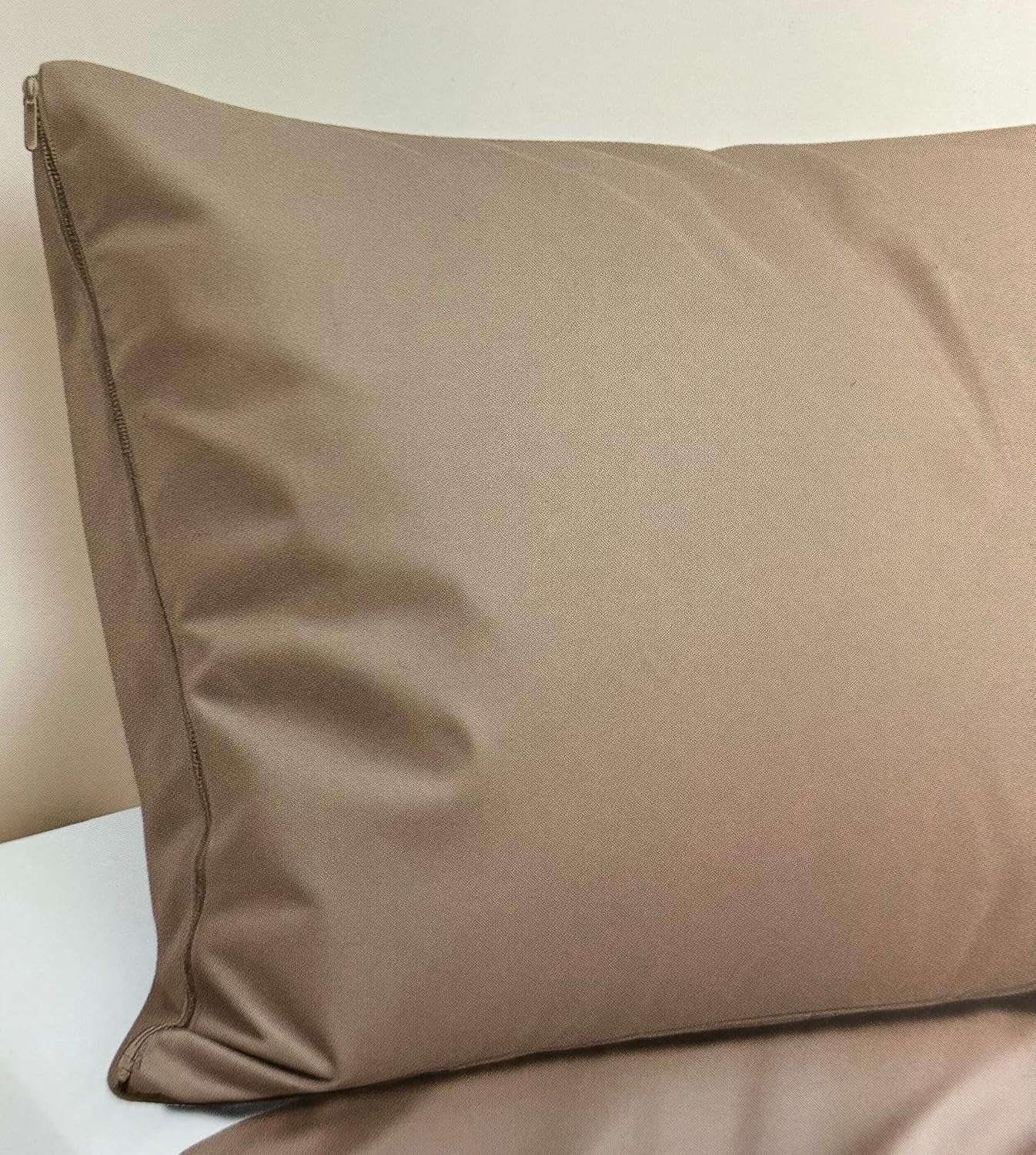 Flat Sheet - Pillowcase, Mattress Cover, Brushed Microfiber, Flat Sheet for Bed (90Cm, 105Cm, 135Cm, 150Cm and 180Cm), Bedding Set (308 Beige, 45 X 90 Cm) image number 3