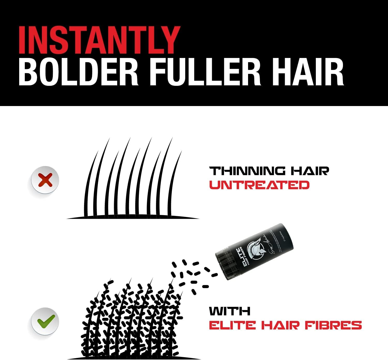 ALL NATURAL - Instantly Increase Hair Density - for Men & Women - 27.5G (Light Blonde) image number 4