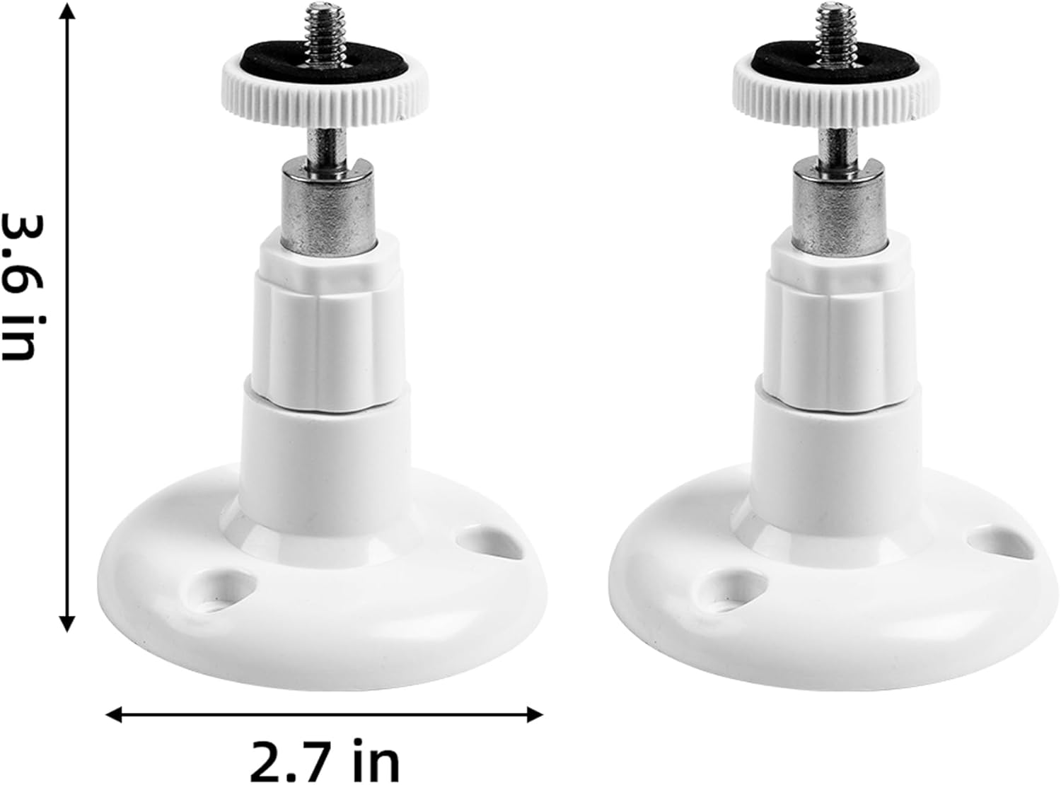 4 Pack Security Wall Mounting, Mount Bracket Compatible with Arlo Pro, Arlo Pro 2, Arlo Ultra, Arlo Pro 3, Arlo Go, 360 Degree Adjustable Bracket for 1/4 Screw Camera with Same Interface (4 Pack) image number 6