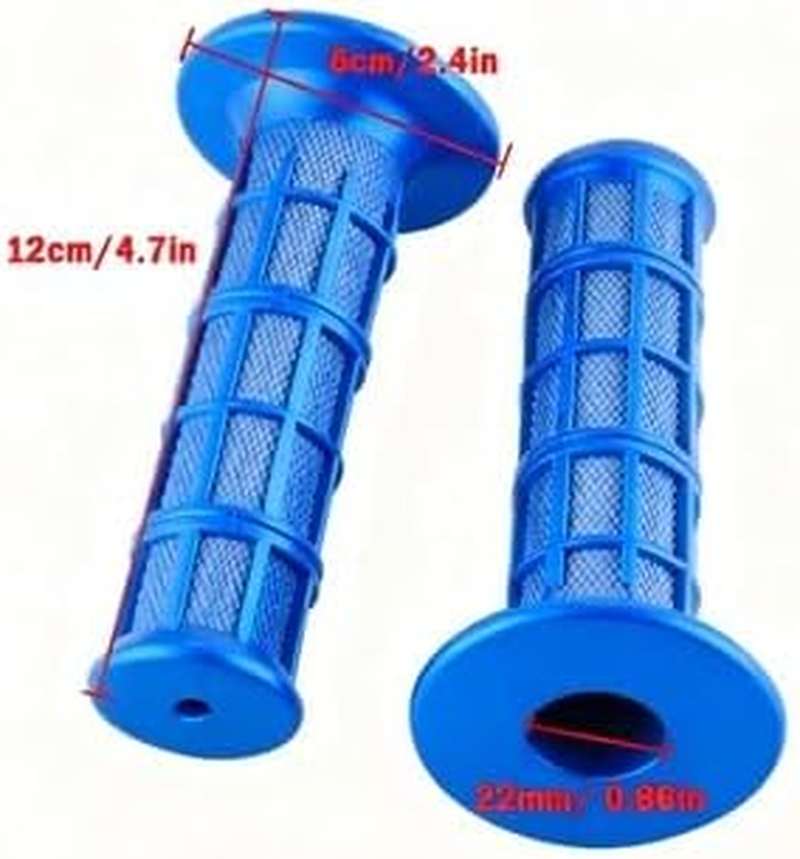 'Klanata Silicone Motorcycle Grips, 22Mm 7/8'' Scooter Grips Handlebar Hand Grips with 4 Colors Dirt Bike Grips for Most Motorcycle, Dirt Bike, Pit Bike Handlebar, 1 Pair' - Red image number 4