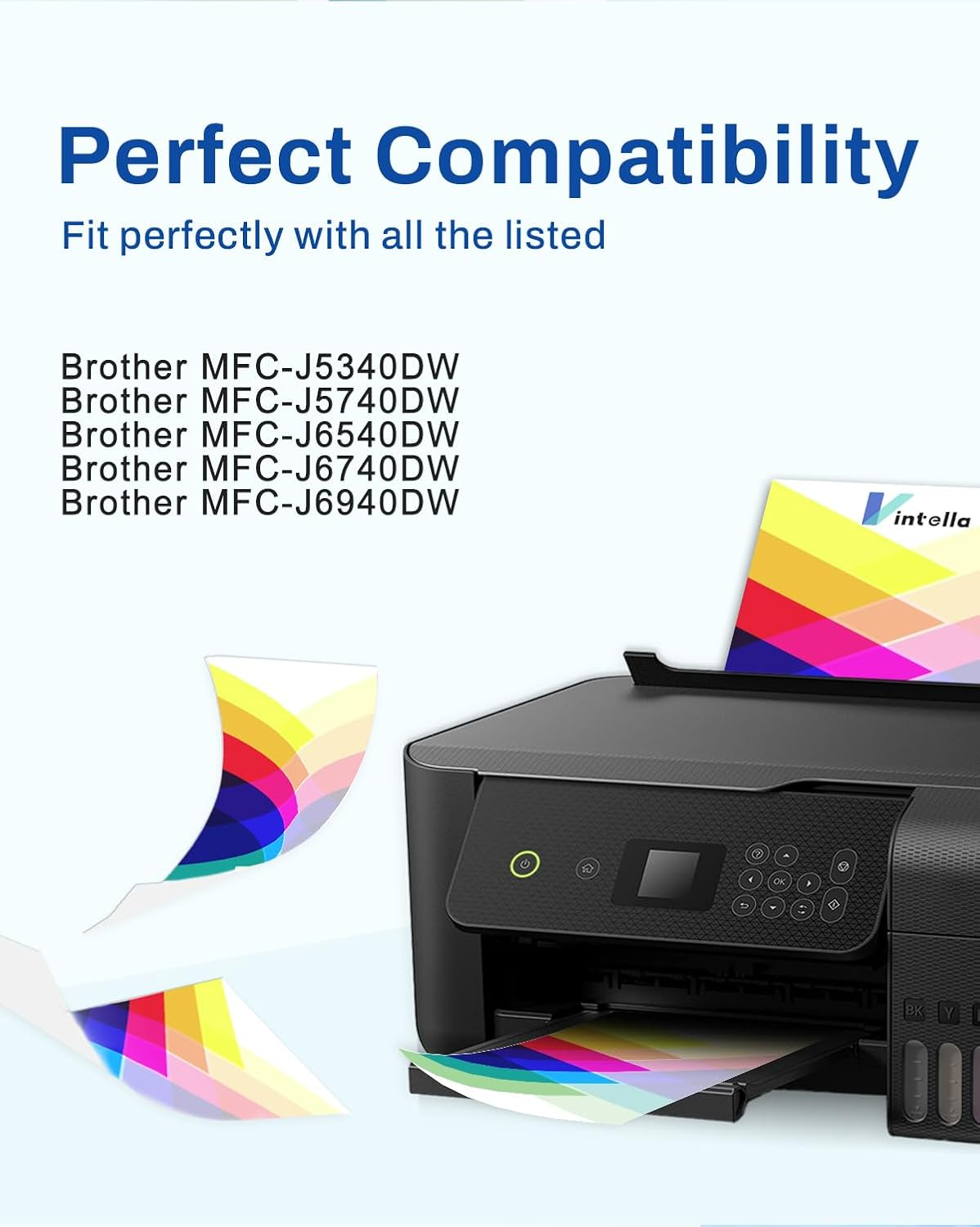 Vintella LC432 Ink Cartridges Compatible for LC432 LC-432 LC432XL Ink Cartridges LC-432XL for MFC-J5340DW MFC-J5740DW MFC-J6540DW MFC-J6740DW MFC-J6940DW Printer (4 Pack) image number 3