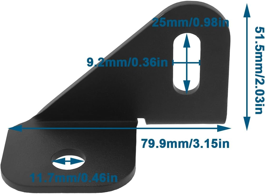 1Pc Car Antenna Mount Replacement Part Driver Side Mount Bracket Holder Compatible with Jeep Wrangler JL JLU Gladiator JT 2018-2024, Black