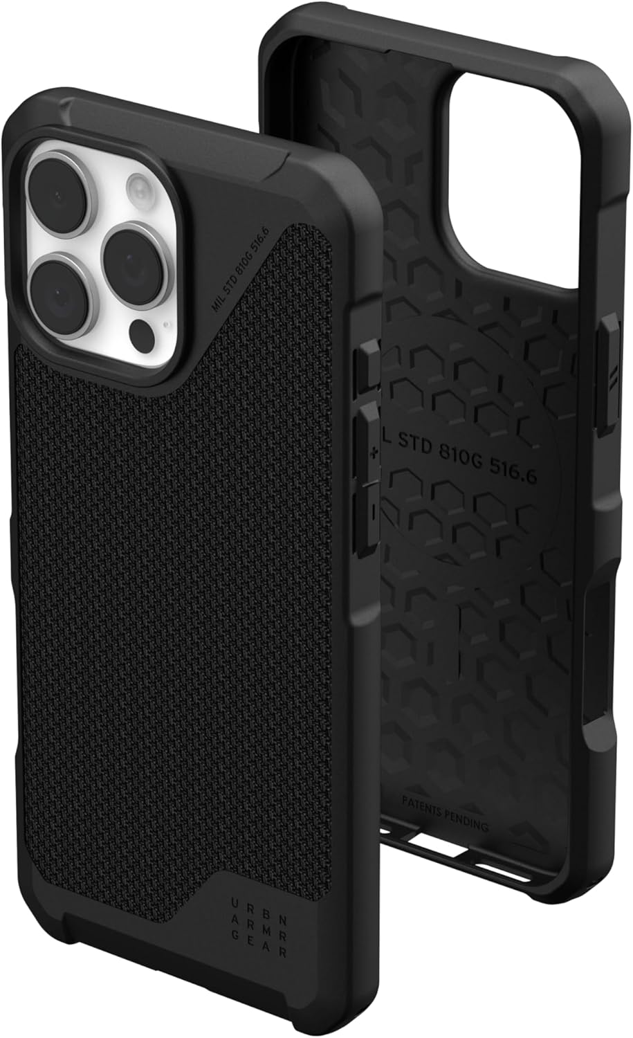 UAG Metropolis LT Magsafe Apple Iphone 16 Pro Max (6.9") Case - Kevlar Black (114453113940), 18Ft. Drop Protection (5.4M), Raised Screen Surround image number 2