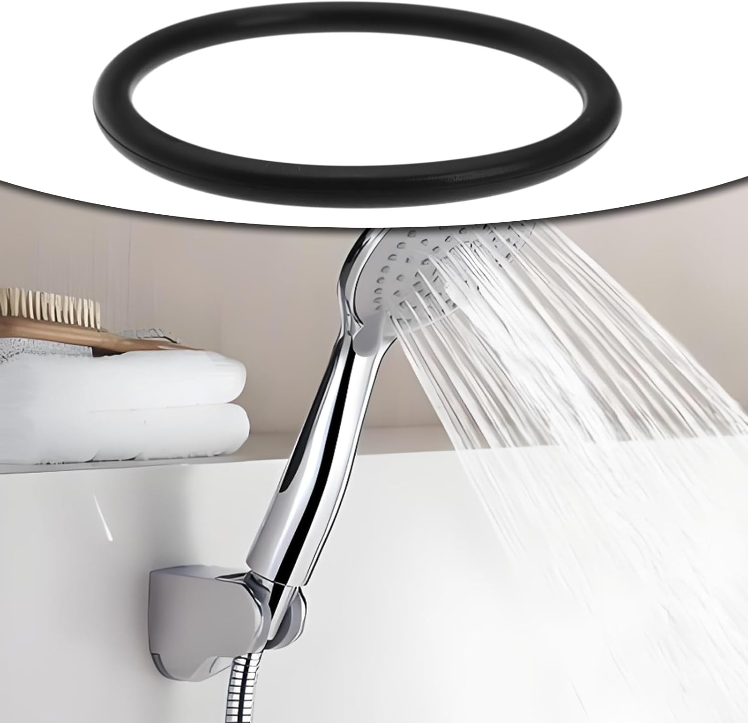 LT Easiyl 10PCS Nitrile O-Ring Seal 1.75Mm Thickness 20Mm Inner Diameter 23.5Mm Outer Diameter for Shower Hose Head Handset Holder Nitrile Gasket Black image number 2