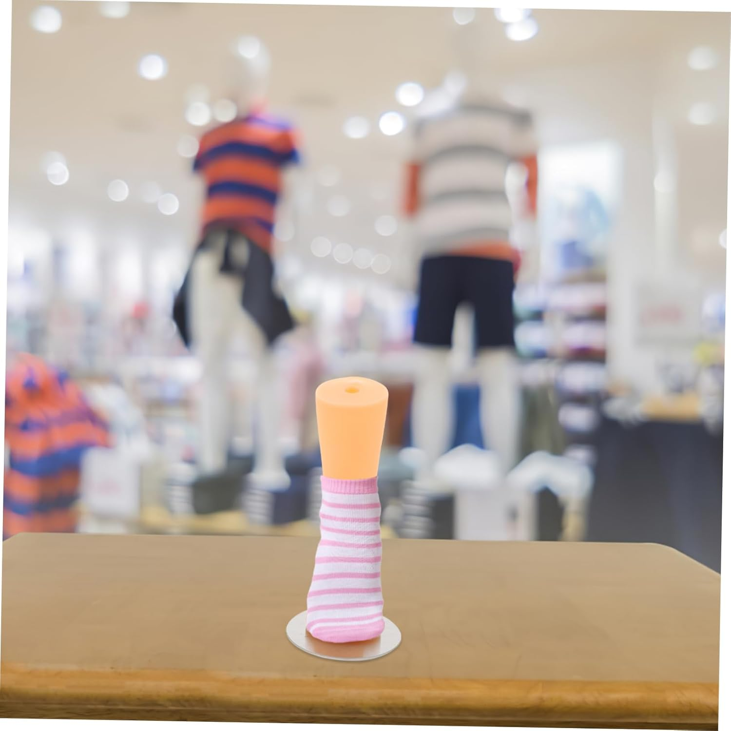 Happyyami Foot Sock Display Model for Boys and Girls Short Stocking Ankle Bracelet Jewelry Holder Sock Foot Mannequin for Shoes Display Stands Showcase image number 5