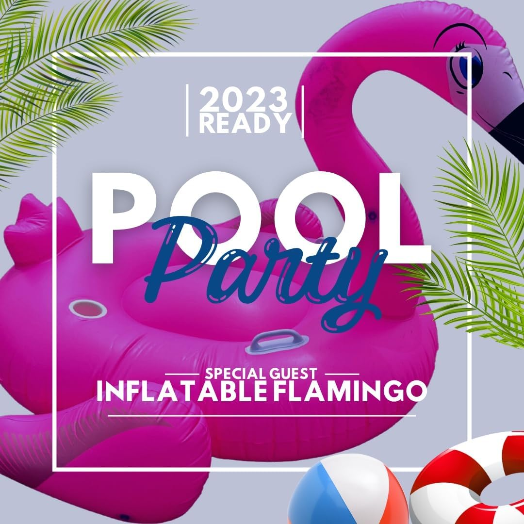 Extra Large Inflatable Ride-On Flamingo Pool Float Toy for Adults, Swimming Pool Floating New Pool Party Toy Soft and Sturdy image number 1