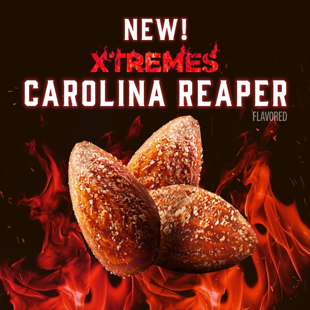 Blue Diamond Almonds XTREMES Carolina Reaper Flavored Snack Nuts, 6 Oz Resealable Cans (Pack of 1) image number 3