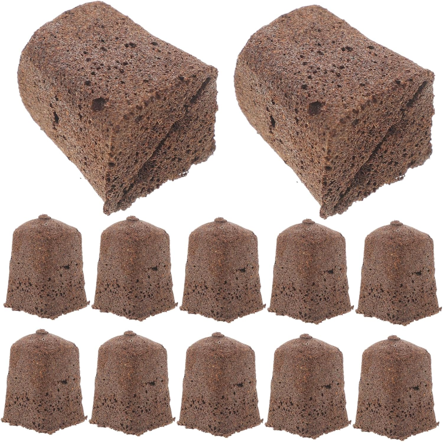 OFFSCH 40Pcs Hydroponic Starter Blocks Grow Cubes Plugs for Home Gardening Blocks Air Permeability Nutrient-Rich Planting Supplies image number 4