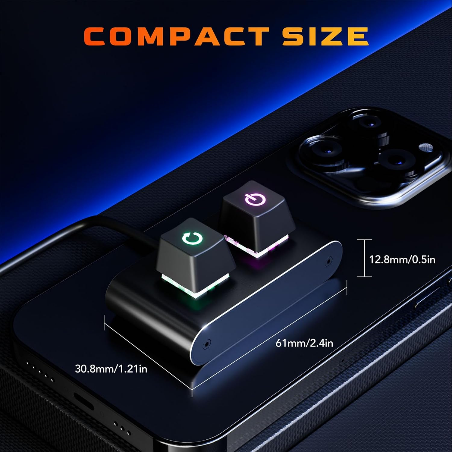 Jectse Desktop Computer Power Switch Power Supply Cable, External PC Power Button Extension Cable with on off Reset Switch for Computer Motherboard image number 1