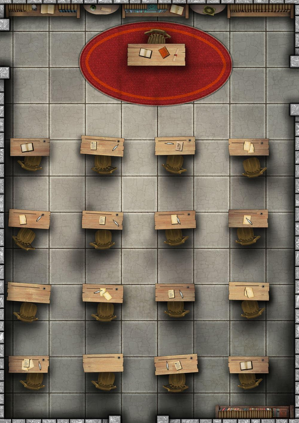 PSI Big Book of Battle Mats Rooms Vaults Chambers Board Game, 230263