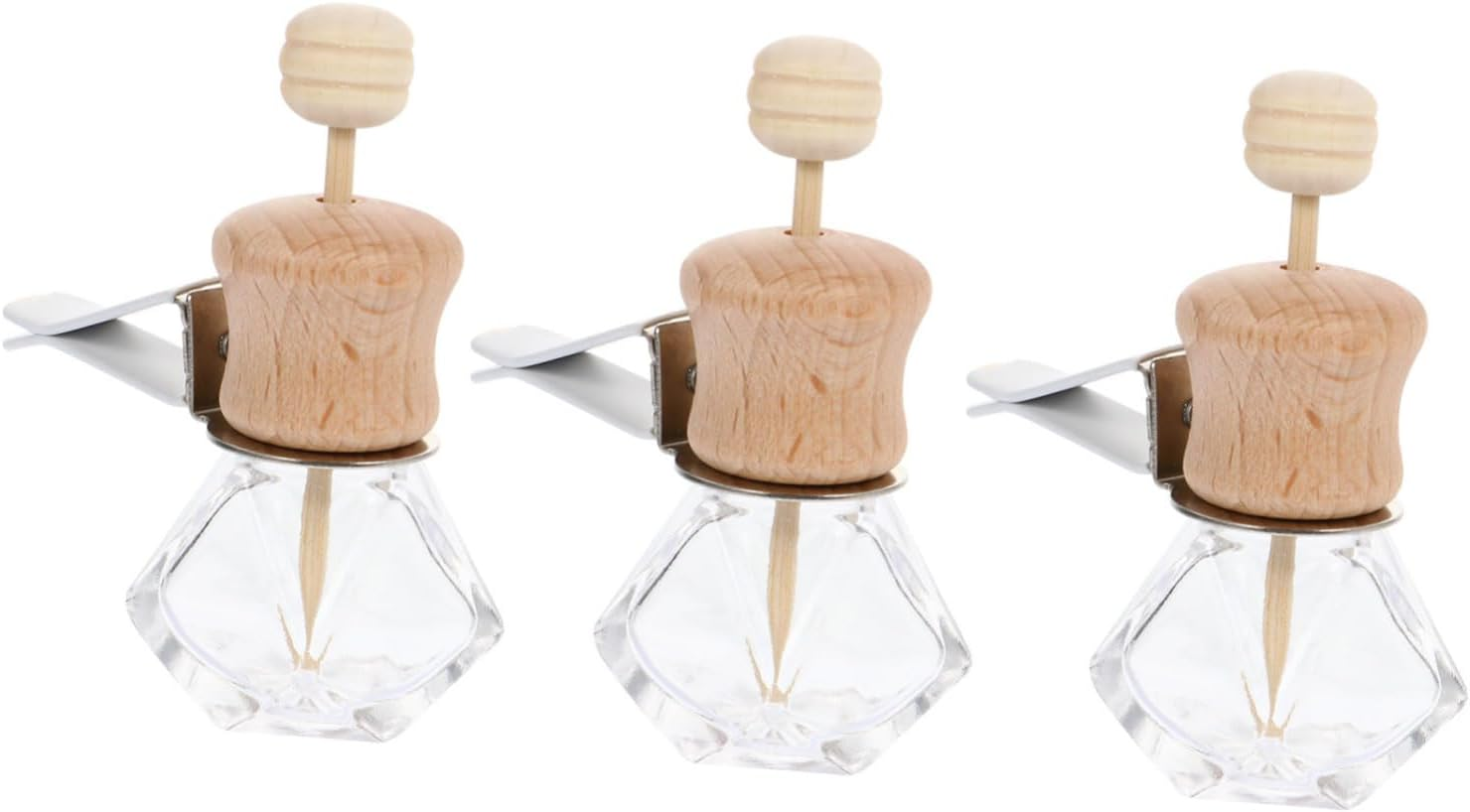 Amosfun 9Pcs Automotive Smart Car Air Freshener Car Air Vent Aromatherapy Diffuser Essential Oil Perfume Bottle Aroma Bottle