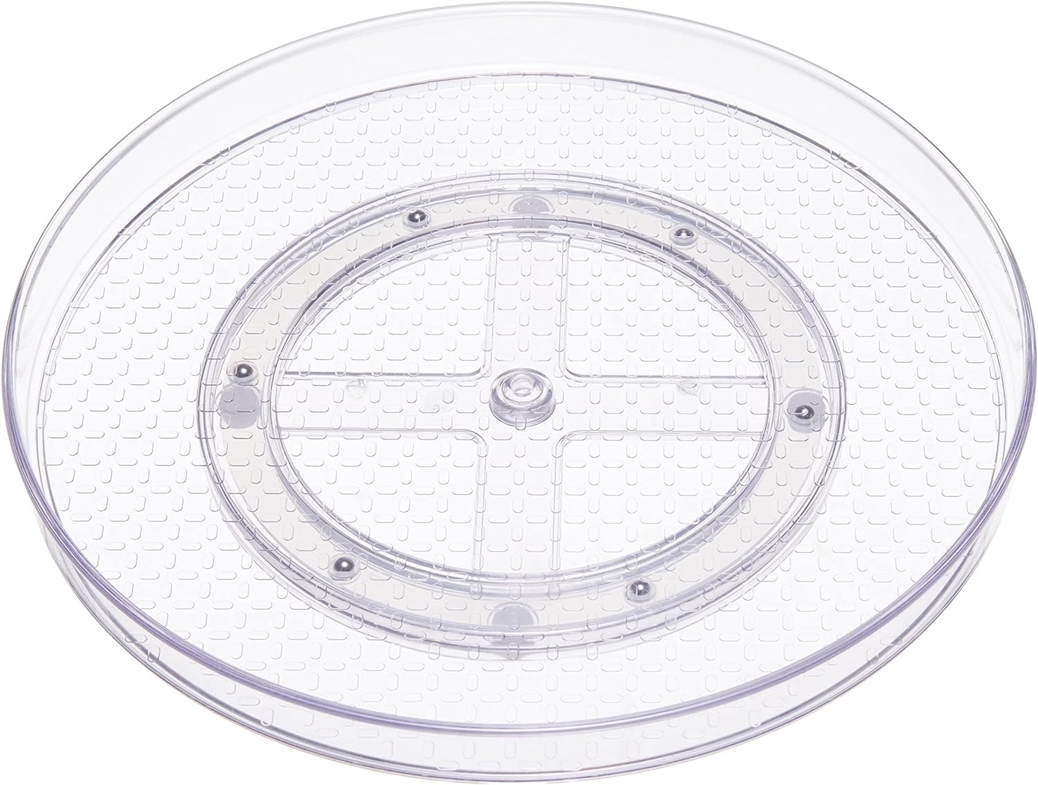 Amazon Basics Clear Lazy Susan Turntable Organizer, 30.48 Cm, 2-Pack image number 3