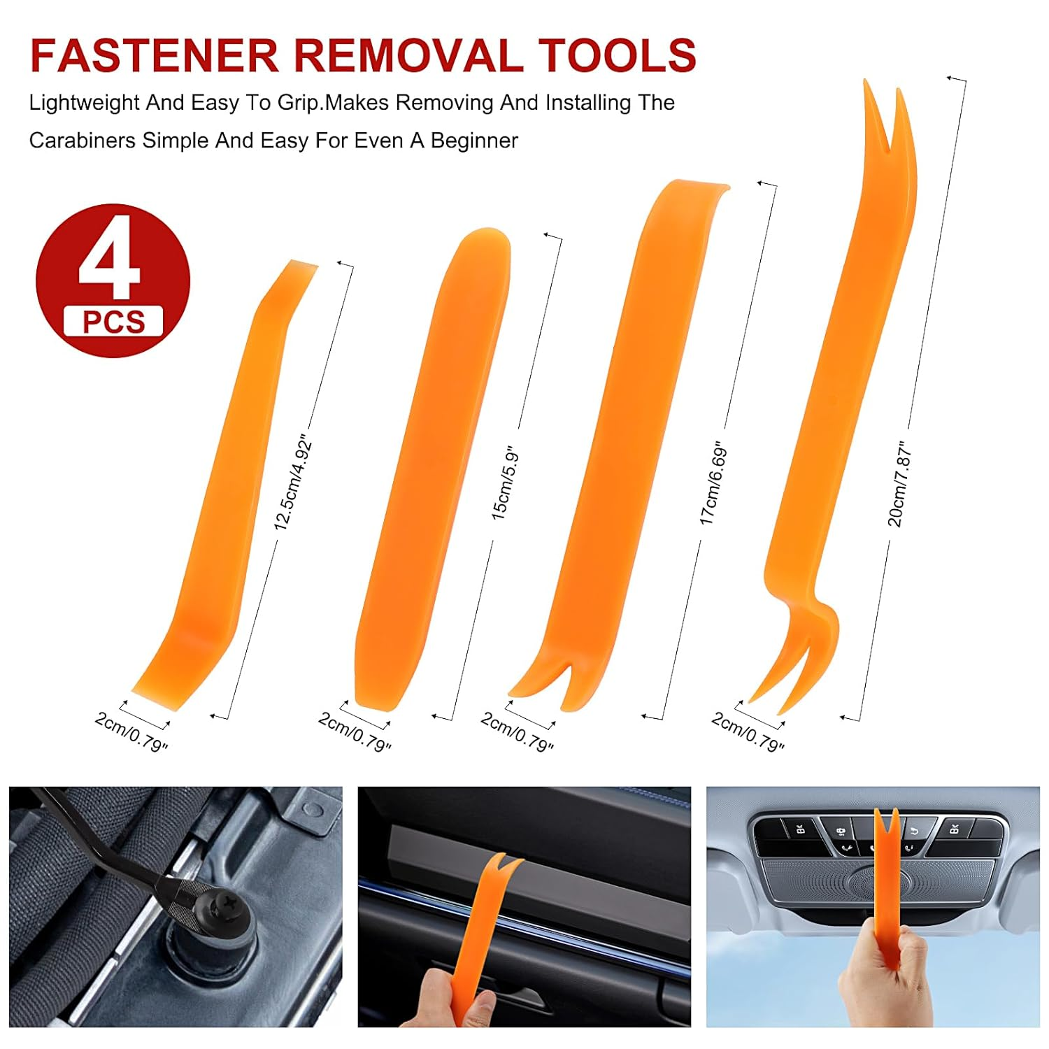 ZTOWOTO 100PCS Universal Car Retainer Clips Kit, 6-9.8MM Car Trim Clips Nylon Fasteners with Removal Tool, Push Rivets Retainer Expansion Screws Suitable for Cars/Trucks/Door Trim Pane/Bumper/Fender image number 1