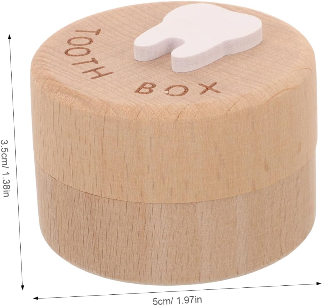 Deciduous Tooth Box Boys and Girls Tooth Holder Organizer Milestone Keepsake Box Storage Container image number 6