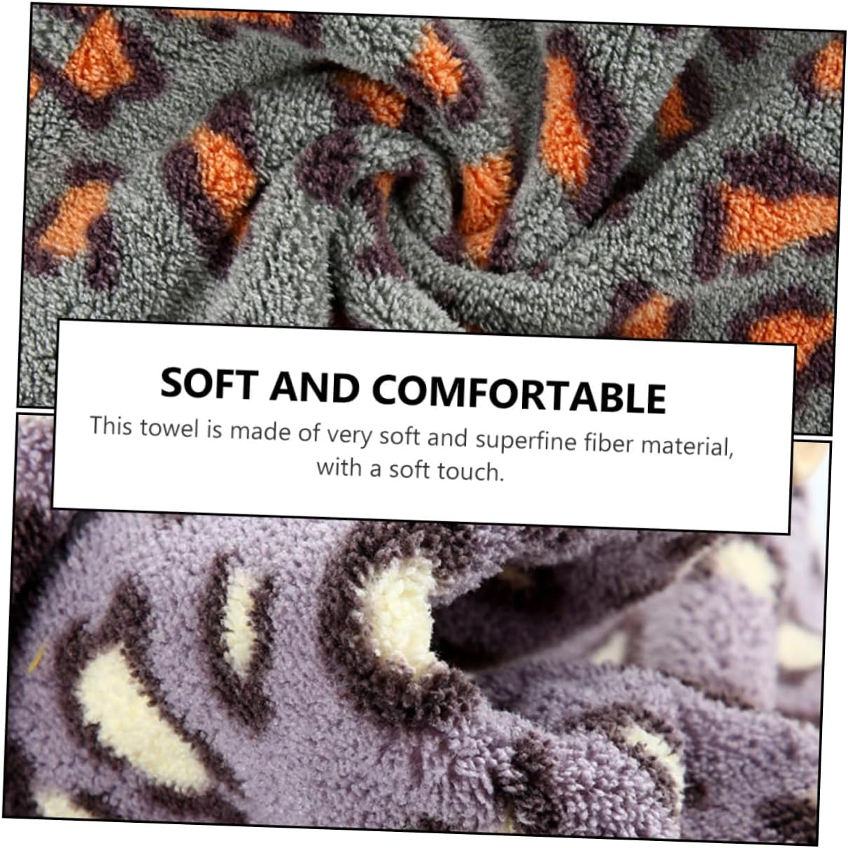 AUTSUPPL 3Pcs Microfiber Hair Dry Cap Fast Drying Hair Turban Towel Dry Wrap Microfibre Towel Wrap for Women Men image number 6