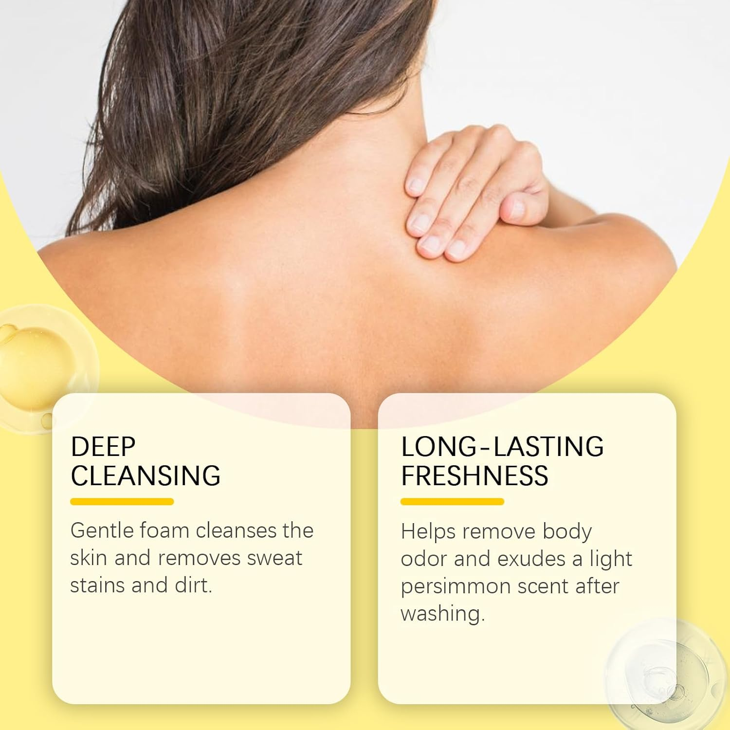 Persimmon Soap Bar for Body Odor Control &ndash; Natural Deodorant Body Wash for Face & Body &ndash; Handmade Soap for Old People Smell, Cleansing for All Skin Types (1) image number 6