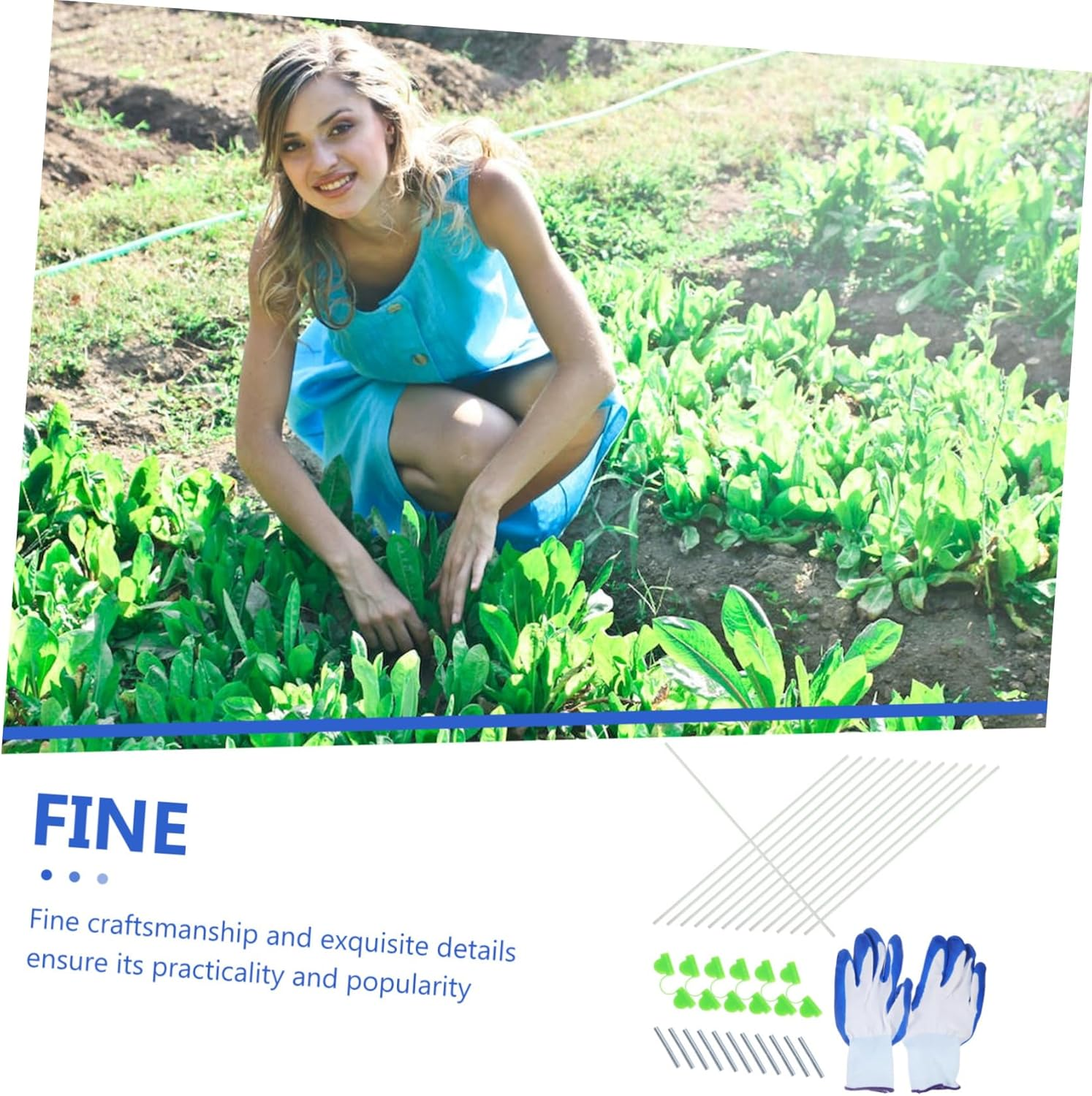 Greenhouse Hoops Grow Tunnel Garden Hoops for Supporting Planting Tunnel Gardening Arched Hook Flower Support Outdoor Shed image number 2