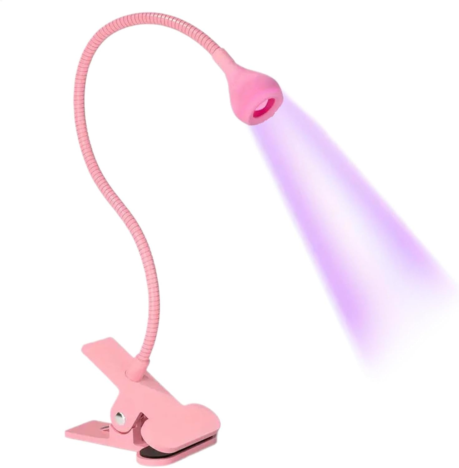 UV Light for Gel Nails - Clamp on Gooseneck UV Light for Nails,Small USB UV Lamp, Manicure Dryer, Home Salon Nail Accessories for Women Girls