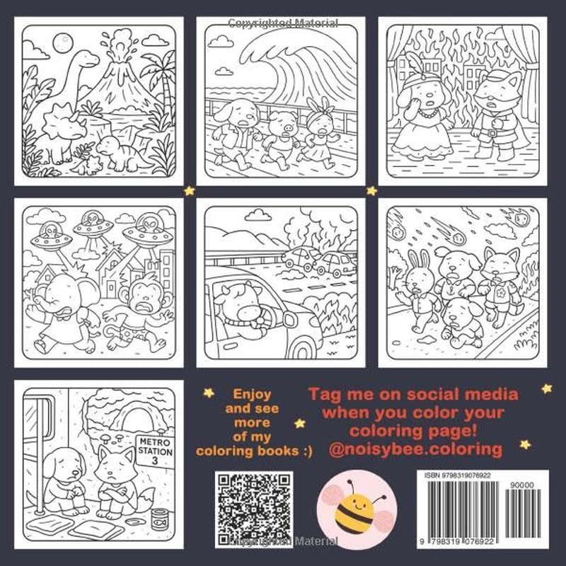 Cozy Disasters: Cute and Comfy Coloring Book for Adults | Adorable yet Creepy Vibes | Crime and Horror | Simple and Easy Designs for Stress Relief and Relaxation image number 1