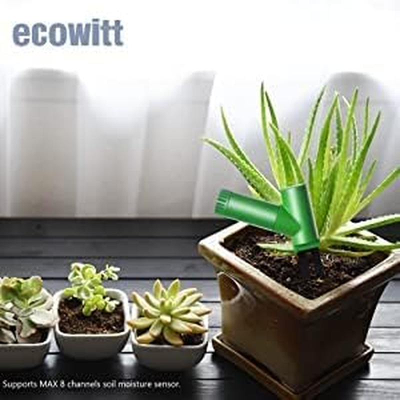 ECOWITT GW1106 Soil Moisture Monitor Kit, Includes GW1100 Wi-Fi Gateway and WH51 Soil Moisture Sensor, 433 Mhz image number 1