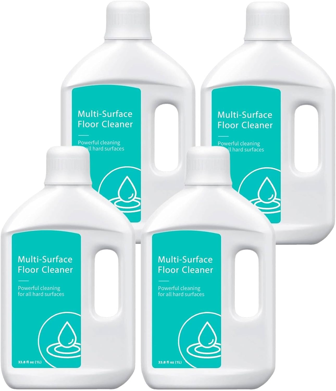 Floor Cleaner 1L, Cleaning Solution Compatible with Dreame X50 Ultra/X40 Ultra/X30 Ultra/L40 Ultra/L30 Ultra/L20 Ultra/L10S Ultra/W10/D10 plus Robot Vacuum (4 Bottles)