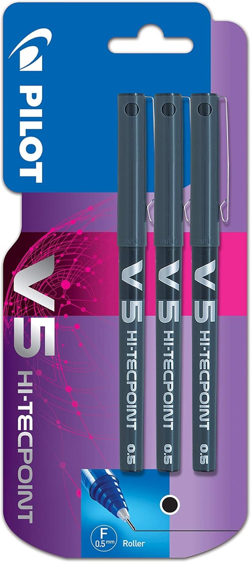 Pilot V5 Liquid Ink Rollerball 0.5 Mm Tip (Box of 12) - Red image number 4