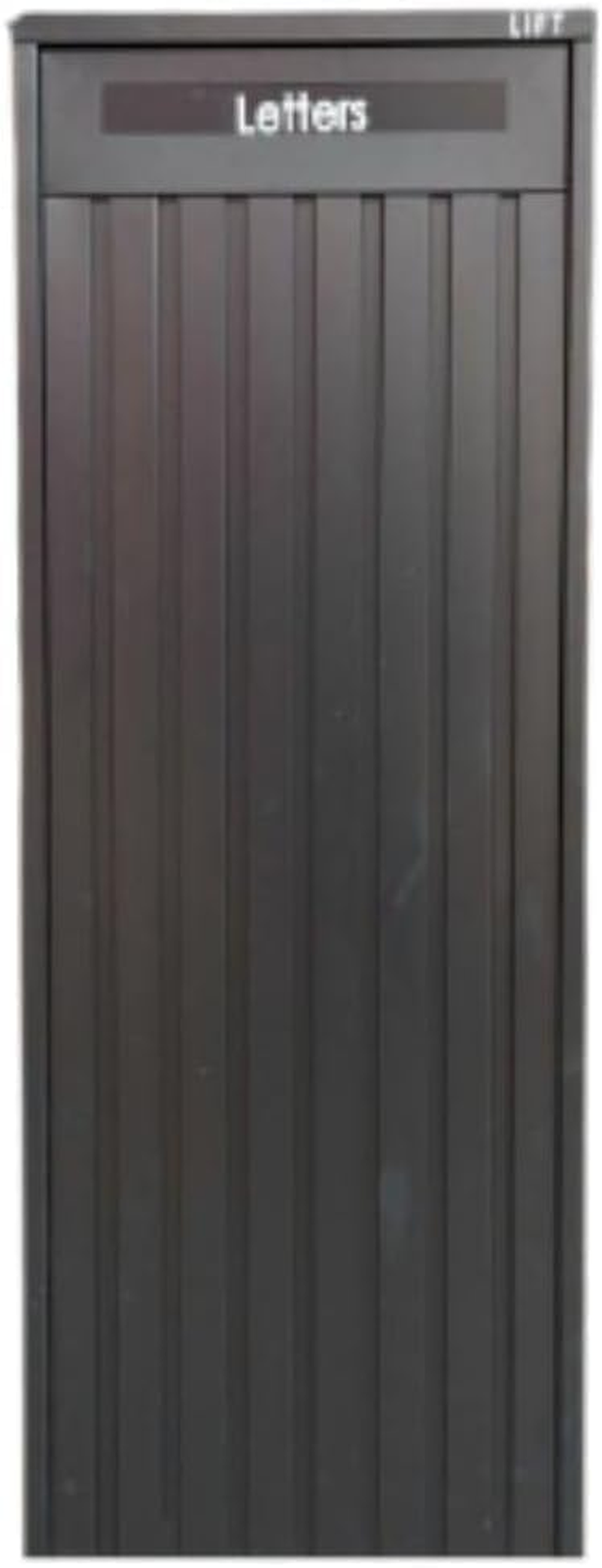 Parcel Pillar Charcoal Letterbox, Mailbox 1309, Modern Design, Made of Stainless Steel, Easy to Maintain, Weather-Resistant, Ideal for Residential & Commercial Use, Black & Satin image number 4