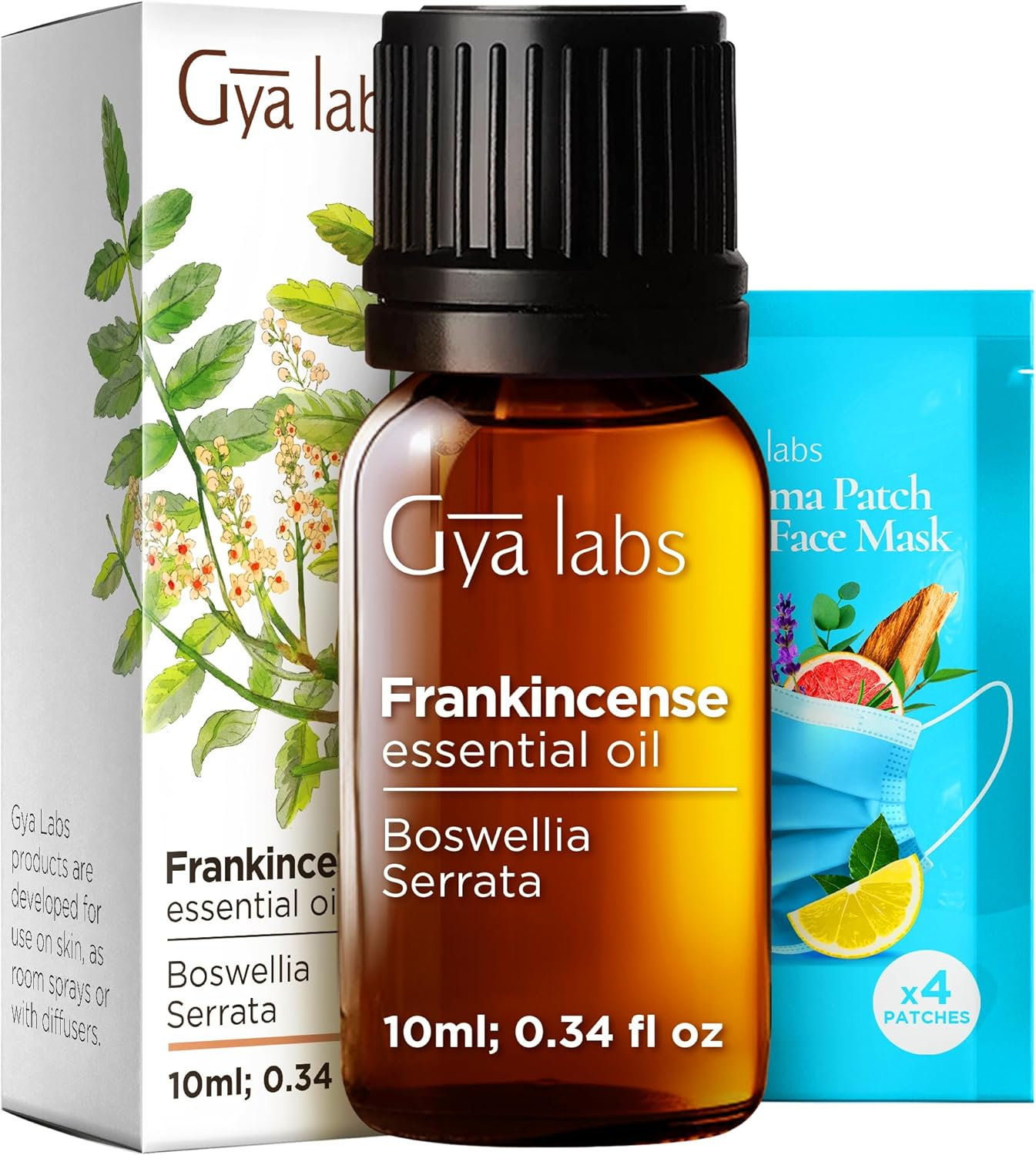 Gya Labs Frankincense Essential Oil - Frankincense Oil for Face, Skin, Body, Candle Making - Premium Grade for Wellness & Comfort - Woody, Balsamic & Calming (10Ml) image number 3