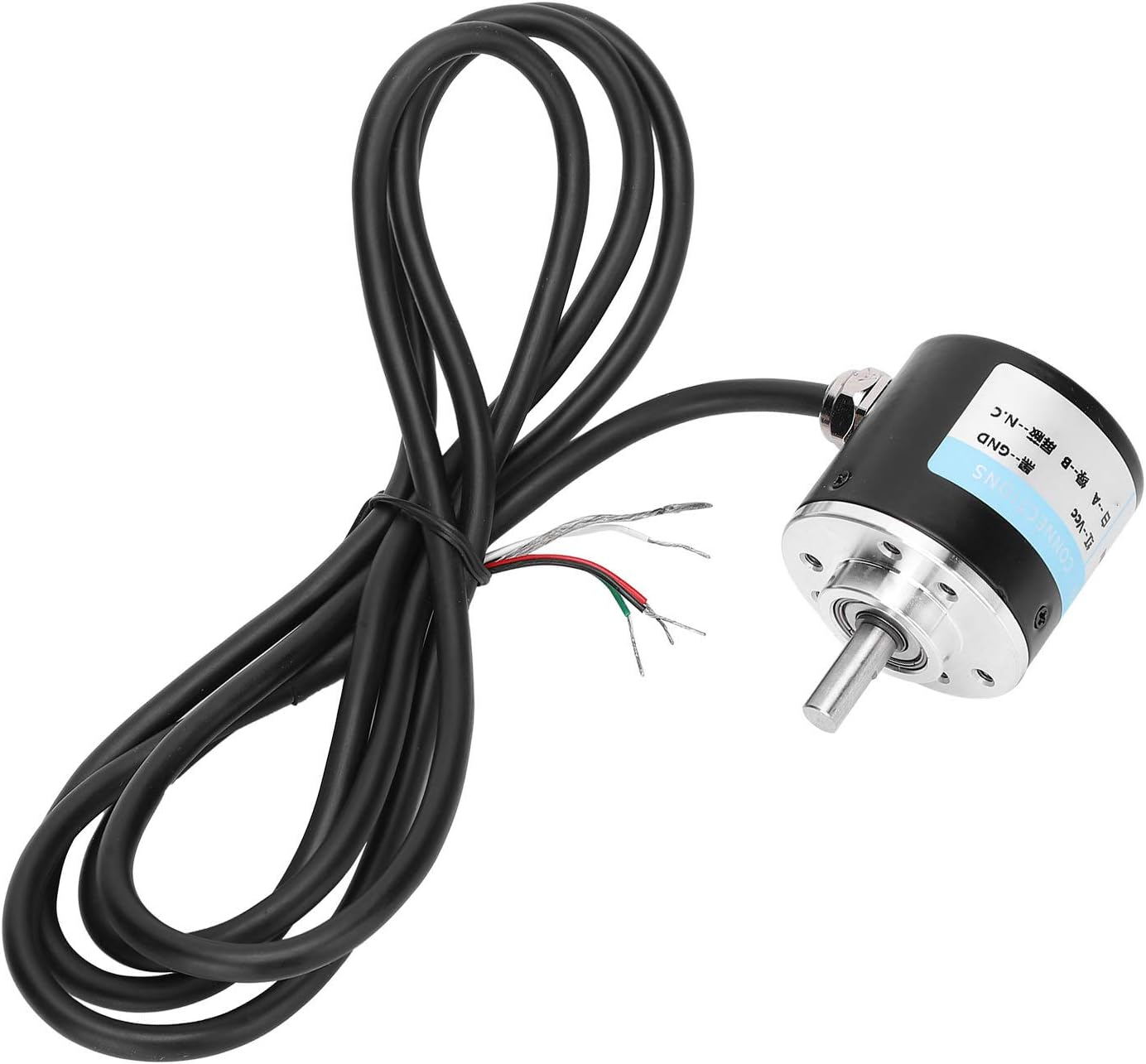 Marhynchus Encoder AB 2 Phase Incremental Encoder, DC 5‑24V 3000-6000 RPM Solid Shaft for Auto Engineering (360B) image number 1