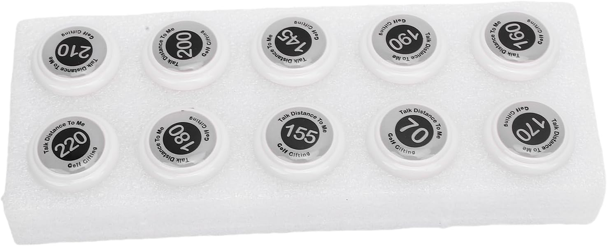 Club Distance Markers Ball Position Markers Club Yardage Sign ABS Durable Golf Accessories for Outdoor Sports Training 20Pcs