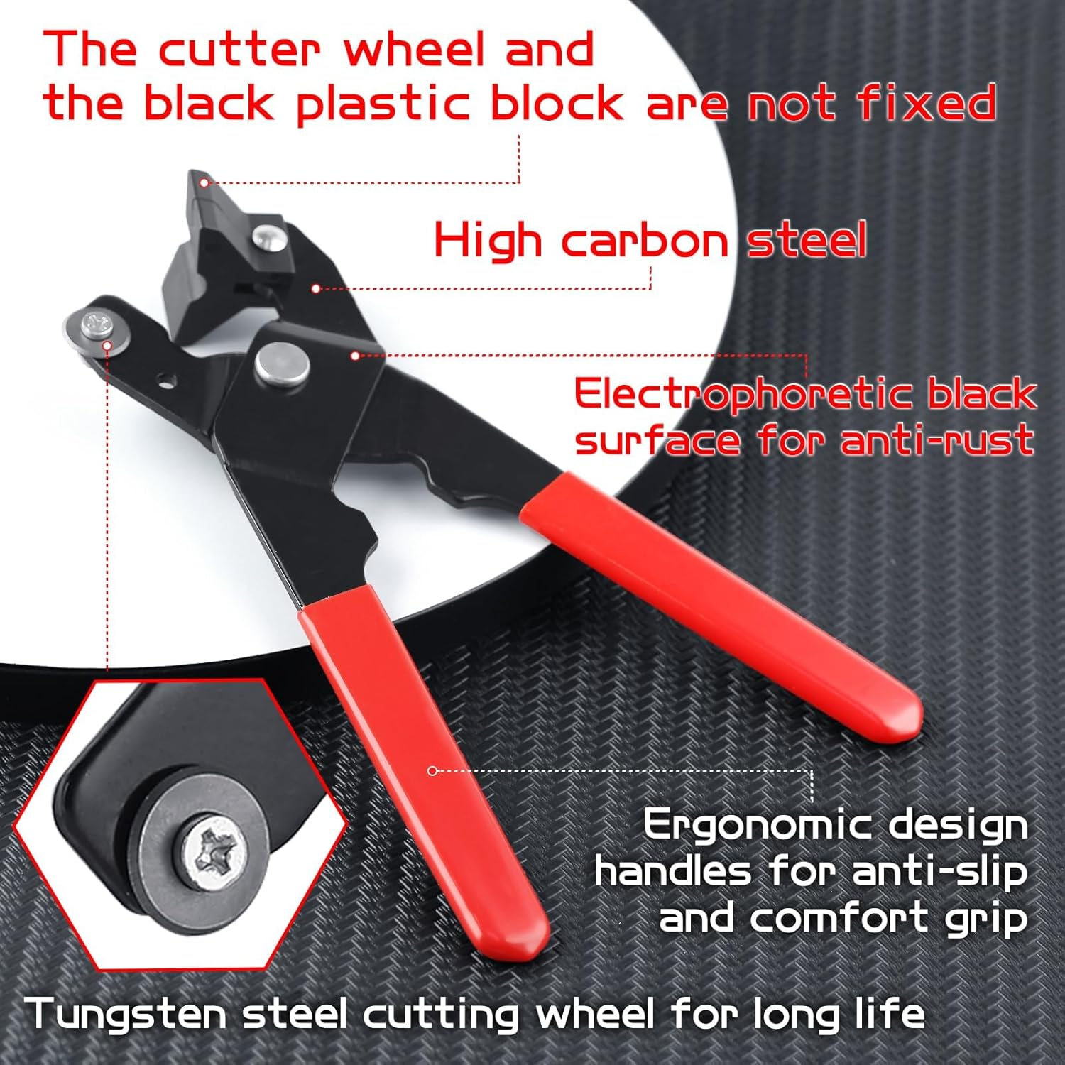 SPEEDWOX Ceramic Tile Cutter Tile Pliers with Strong Plastic Crushing Bar Scoring Wheel Glass Cutter Tools Tile Cutter Hand Tool for Cutting Porcelain Ceramic Mirror image number 2