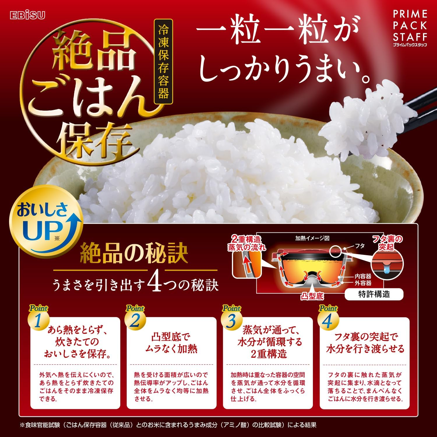 Prime Pack Staff PPS-6212 Exquisite Rice Storage Large Set of 5 Microwave Freezer Storage Containers Rice Bowl Storage Container image number 1