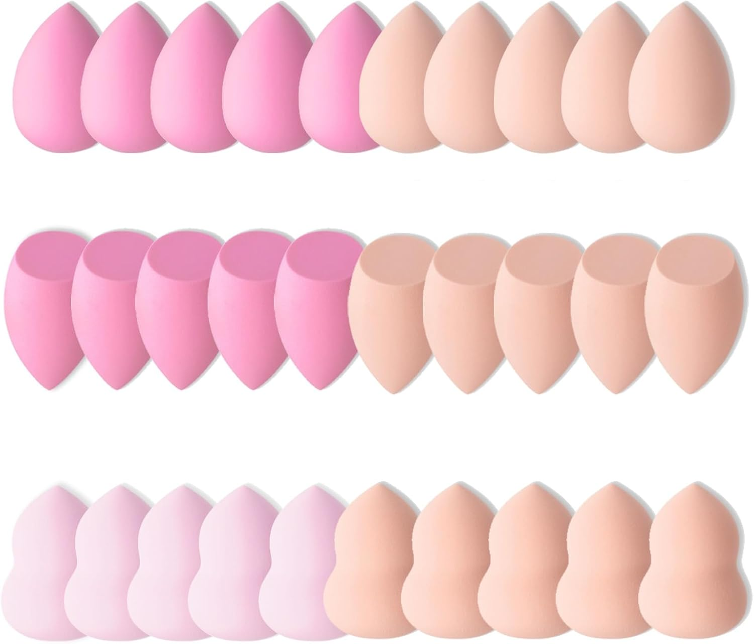 30 Pcs Mini Beauty Blender Makeup Sponge Set, Professional Foundation Blending Makeup Sponges for Liquid, Powder, Cream & Sunscreen,Non-Latex, Wet & Dry Use, Ideal for Eyes & Nose image number 5