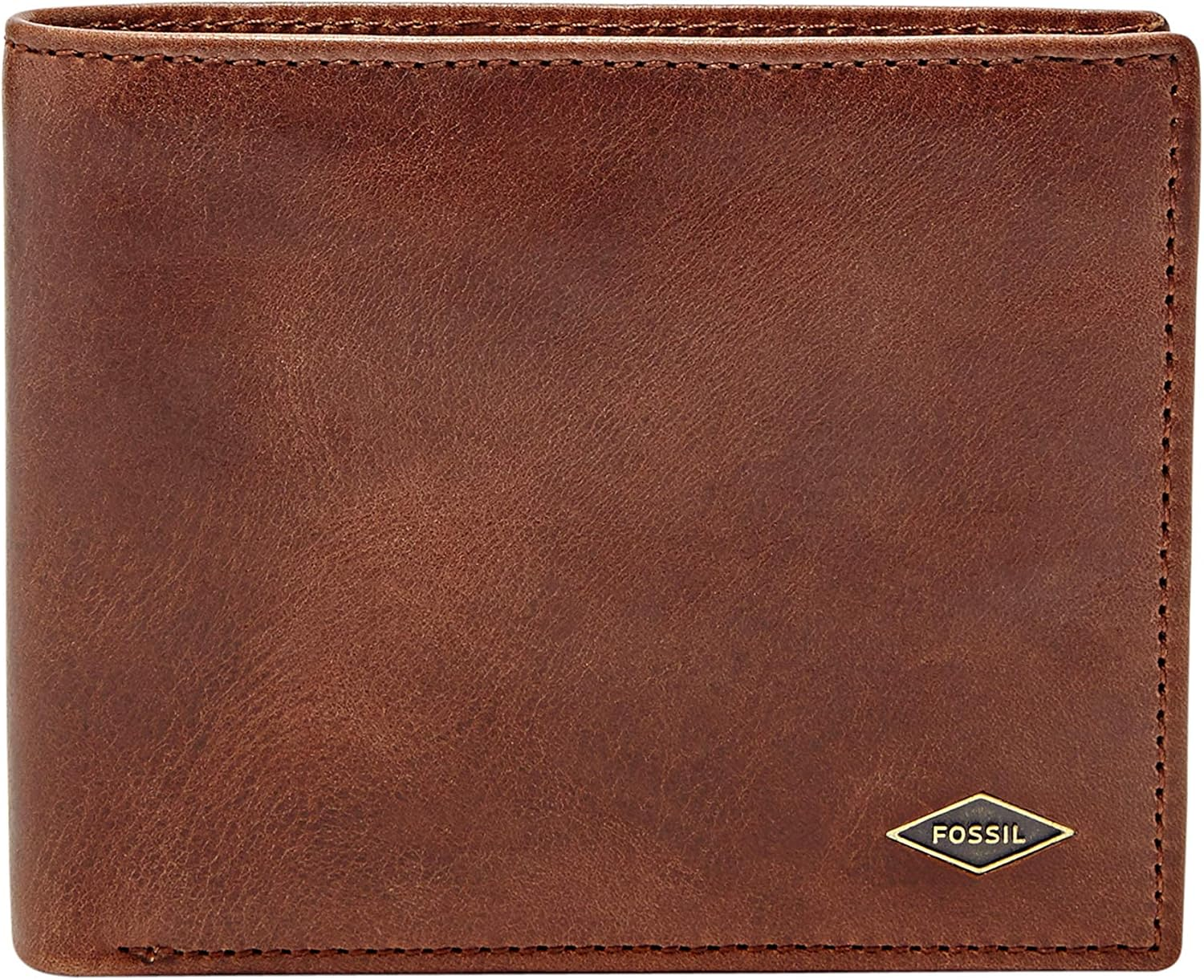 Fossil Men'S Ryan Leather RFID Blocking Large Coin Pocket Bifold Wallet