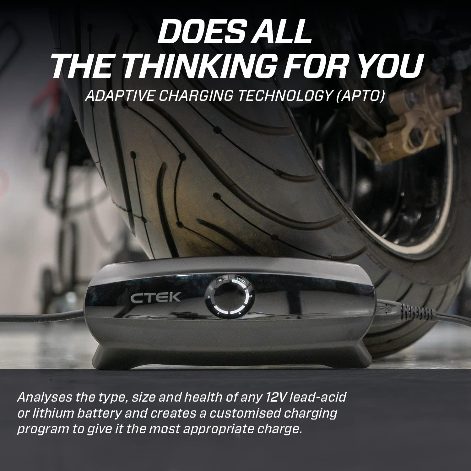 CTEK CS One 12V Lead Acid and Lithium Battery Charger 40-333 image number 1