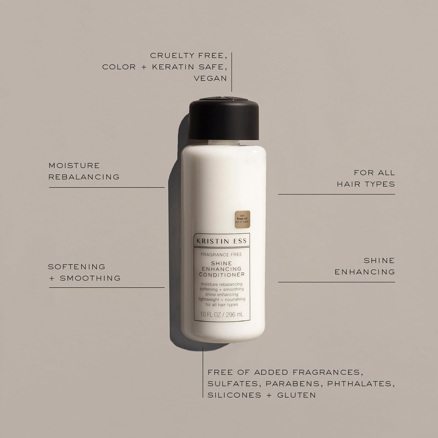 Kristin Ess Fragrance Free Shine Enhancing Conditioner for Unisex image number 3
